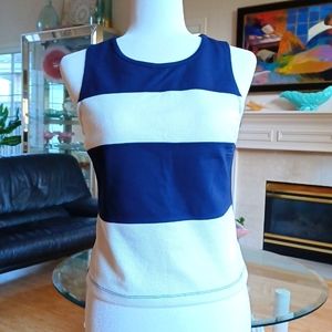 SANCTUARY Navy/White Top, size Small